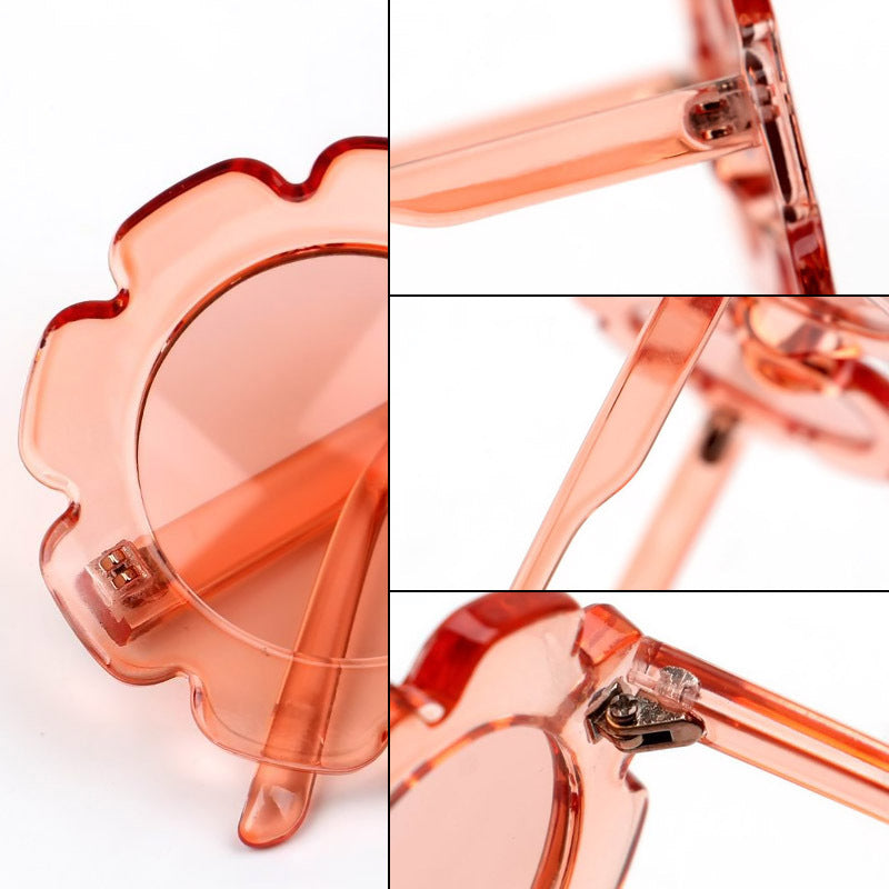 PC al por mayor gafas de sol de niños pequeñas flores para niños